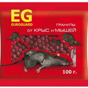 Гранулы от крыс и мышей EUROGUARD, 100 г - картинка 1